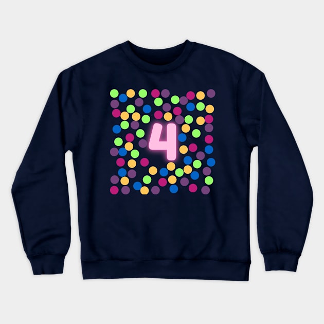 4 number Crewneck Sweatshirt by Special Everyday